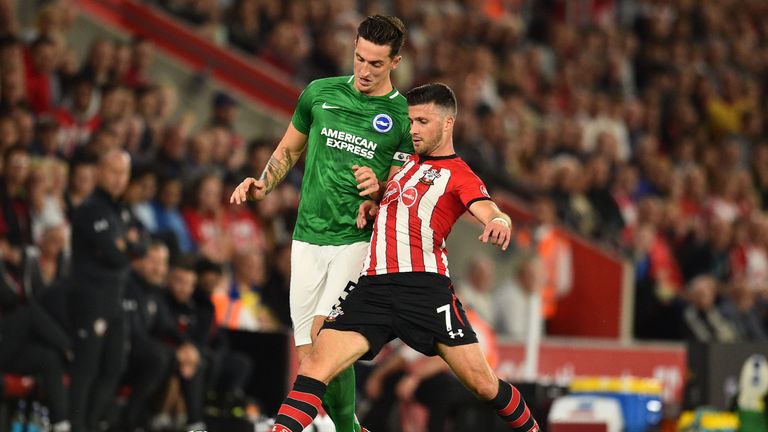 Shane Long in action for Southampton against Brighton