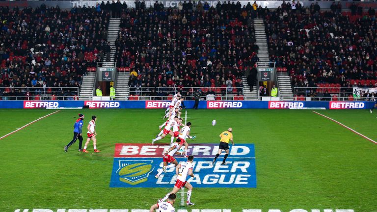 Picture by Alex Whitehead/SWpix.com - 09/02/2017 - Rugby League - Betfred Super League - St Helens v Leeds Rhinos - Totally Wicked Stadium, St Helens, England - A General View (GV).