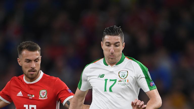 CARDIFF, WALES - SEPTEMBER 06:  Stephen Ward in action during the UEFA Nations League B group four match between Wales and Republic of Ireland at Cardiff City Stadium on September 6, 2018 in Cardiff, United Kingdom.  (Photo by Stu Forster/Getty Images)