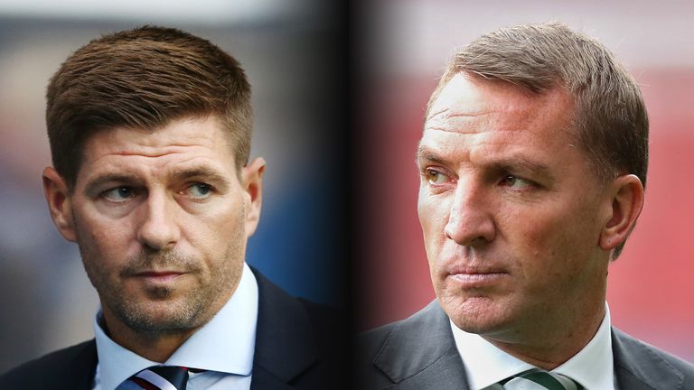 Steven Gerrard and Brendan Rodgers go head to head in front of the Sky cameras on Sunday