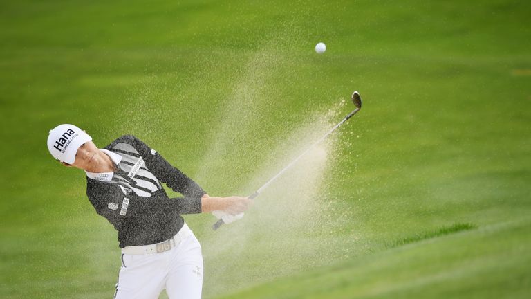during day one of the Evian Championship at Evian Resort Golf Club on September 13, 2018 in Evian-les-Bains, France.