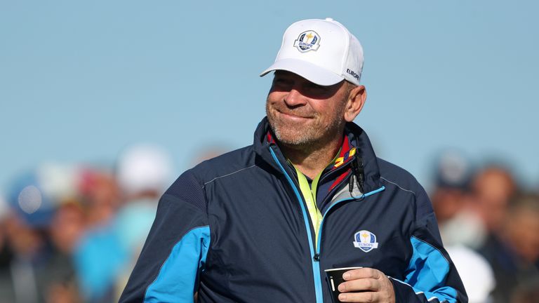 Team Europe captain Thomas Bjorn during preview day two of the Ryder Cup at Le Golf National, Saint-Quentin-en-Yvelines, Paris. 