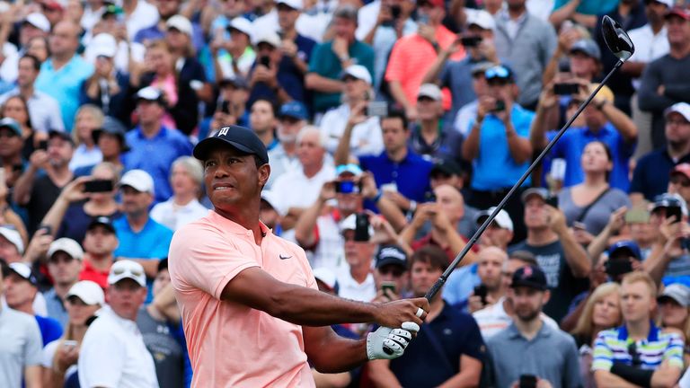 during the second round of the BMW Championship at Aronimink Golf Club on September 7, 2018 in Newtown Square, Pennsylvania.