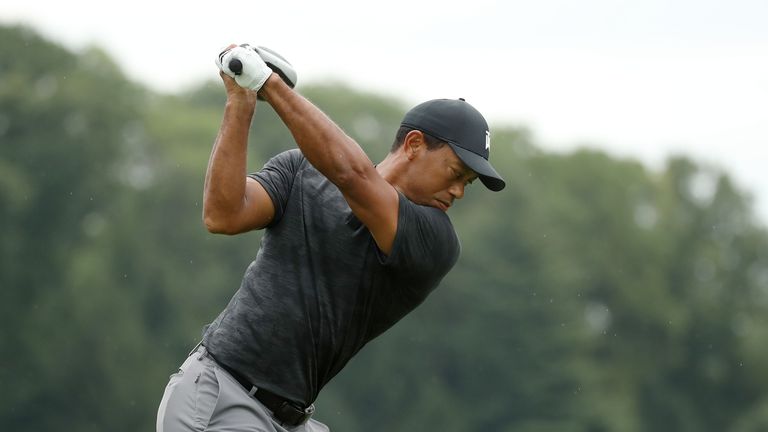 during the third round of the BMW Championship at Aronimink Golf Club on September 8, 2018 in Newtown Square, Pennsylvania.