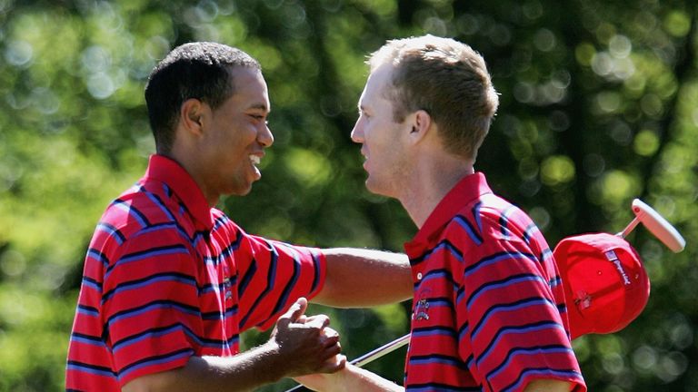 It was a case of played one, won one for Woods and Chris Riley in 2004