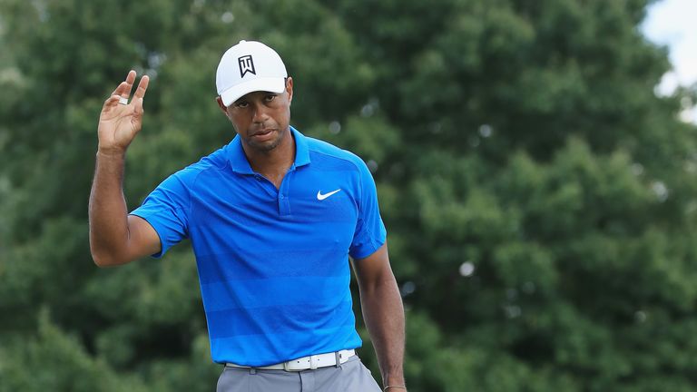 during the third round of the TOUR Championship at East Lake Golf Club on September 22, 2018 in Atlanta, Georgia.