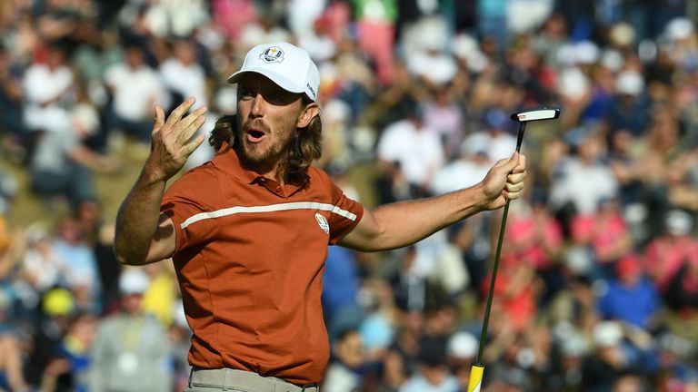 Tommy Fleetwood formed a formidable partnership with Francesco Molinari at the Ryder Cup