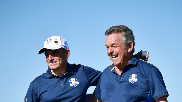 Tony Jacklin and Paul McGinley enjoyed their match together at Le Golf National