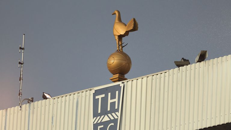 during the Premier League match between Tottenham Hotspur and Manchester United at White Hart Lane on May 14, 2017 in London, England. Tottenham Hotspur are playing their last ever home match at White Hart Lane after their 112 year stay at the stadium. Spurs will play at Wembley Stadium next season with a move to a newly built stadium for the 2018-19 campaign.