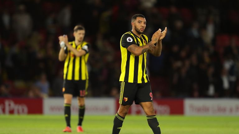  during the Premier League match between Watford FC and Manchester United at Vicarage Road on September 15, 2018 in Watford, United Kingdom.