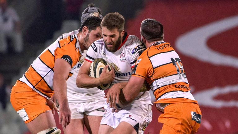 Ulster's Stuart McCloskey on the attack
