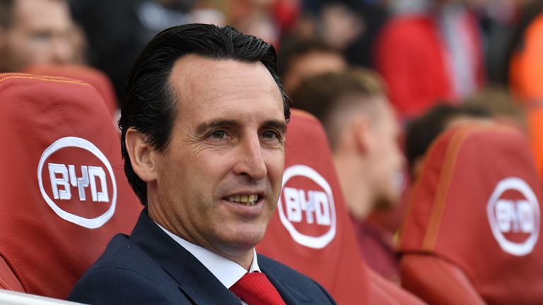  during the Premier League match between Arsenal FC and Everton FC at Emirates Stadium on September 23, 2018 in London, United Kingdom.