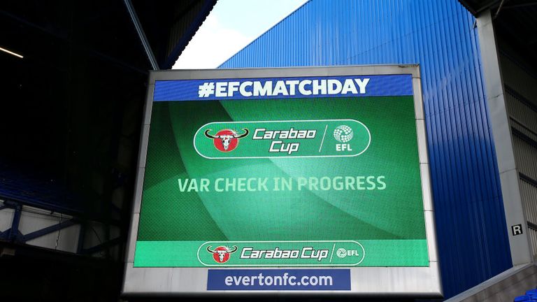 VAR has been used at recent EFL Cup games