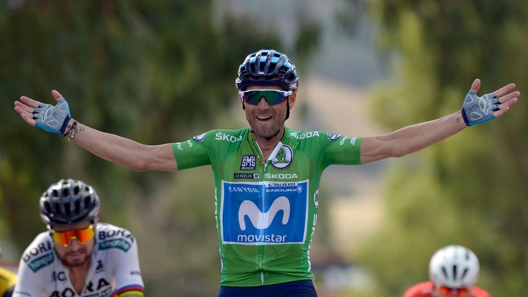 Alejandro Valverde outsprints Peter Sagan to stage eight of the 2018 Vuelta a Espana