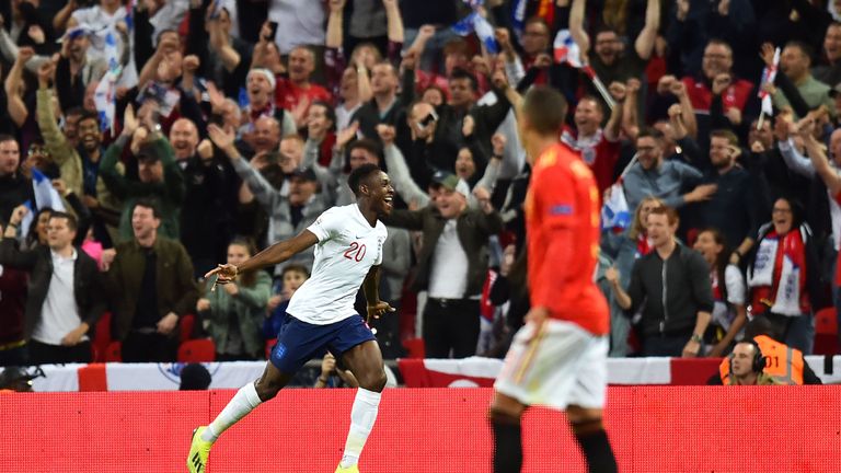 Danny Welbeck thought he'd scored the equaliser for England against Spain