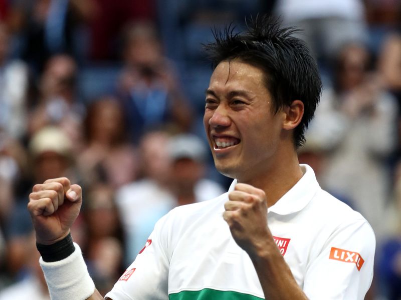 Kei Nishikori wows Japan Open fans with 'fake and bake' trick shot