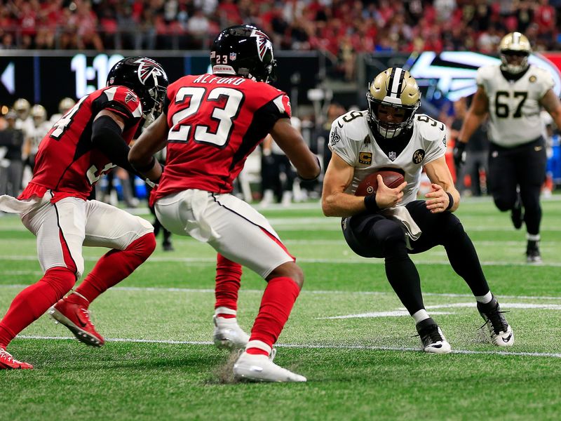 Drew Brees throws 4 TDs to 4 different WRs as Saints cook Falcons