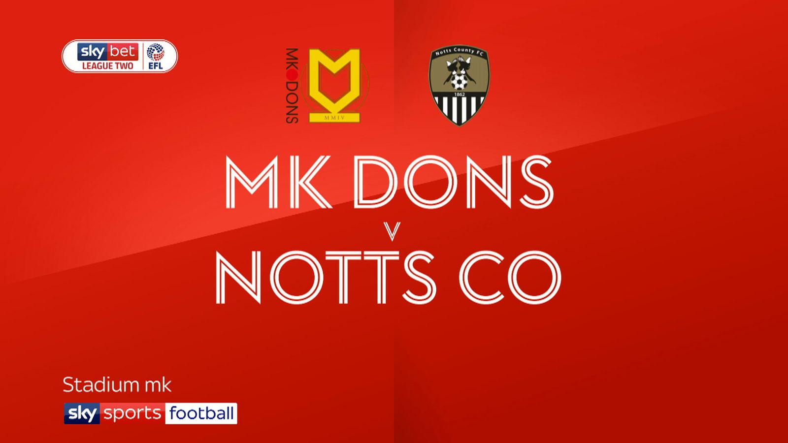 MK Dons 21 Notts County MK come from behind to win fifth successive