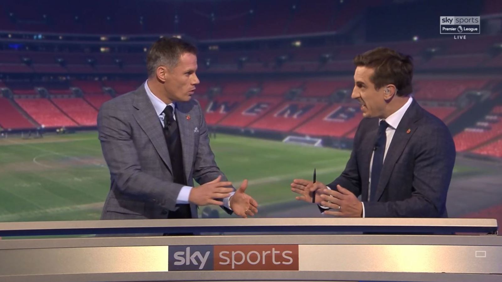 Gary Neville and Jamie Carragher in heated Tottenham debate | Football News  | Sky Sports