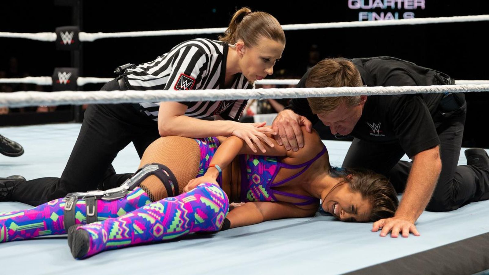 Welsh wrestler Tegan Nox injures knee during Mae Young Classic WWE