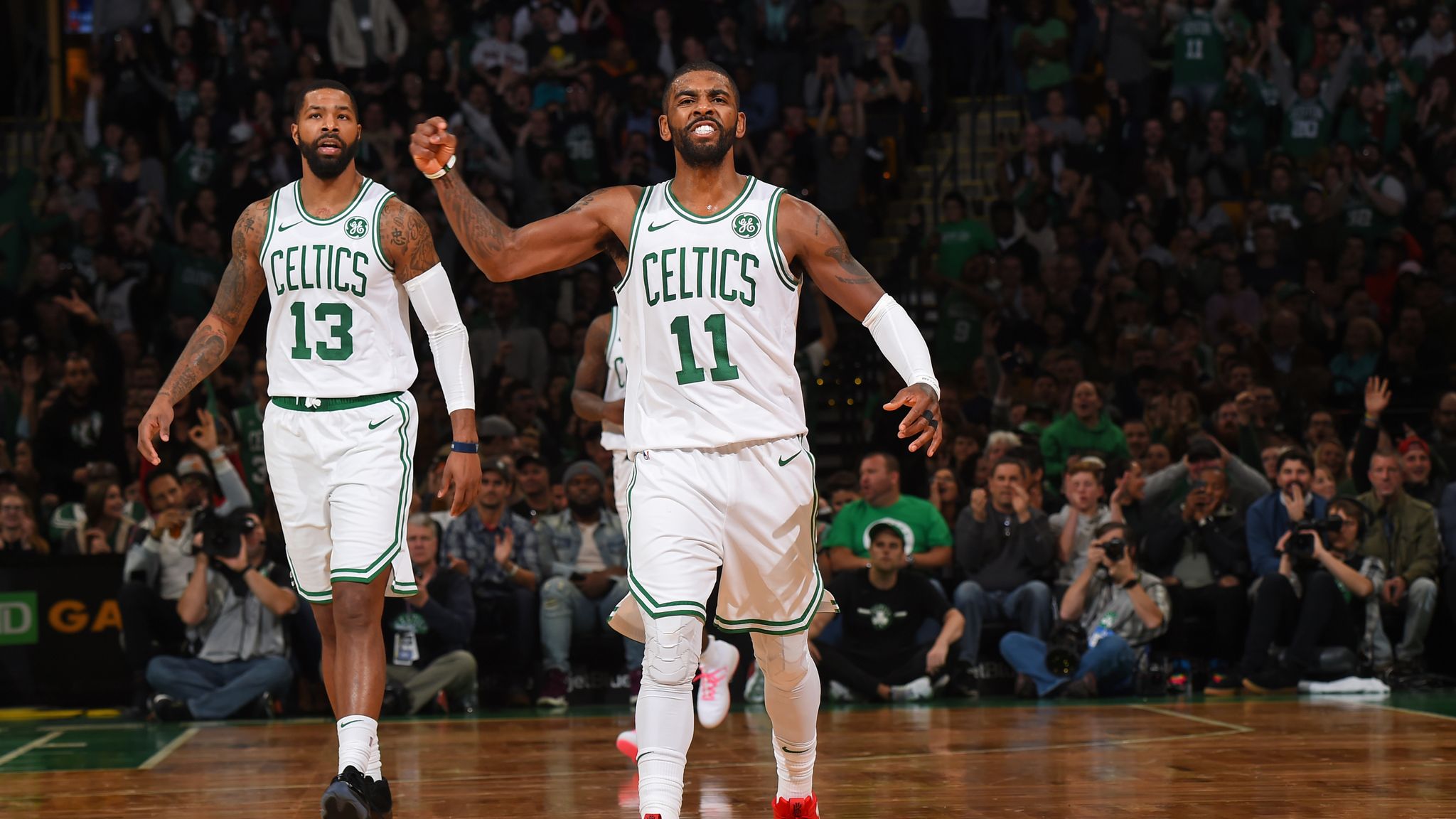 Kyrie Irving leads Boston Celtics to 108-105 home win over Detroit ...