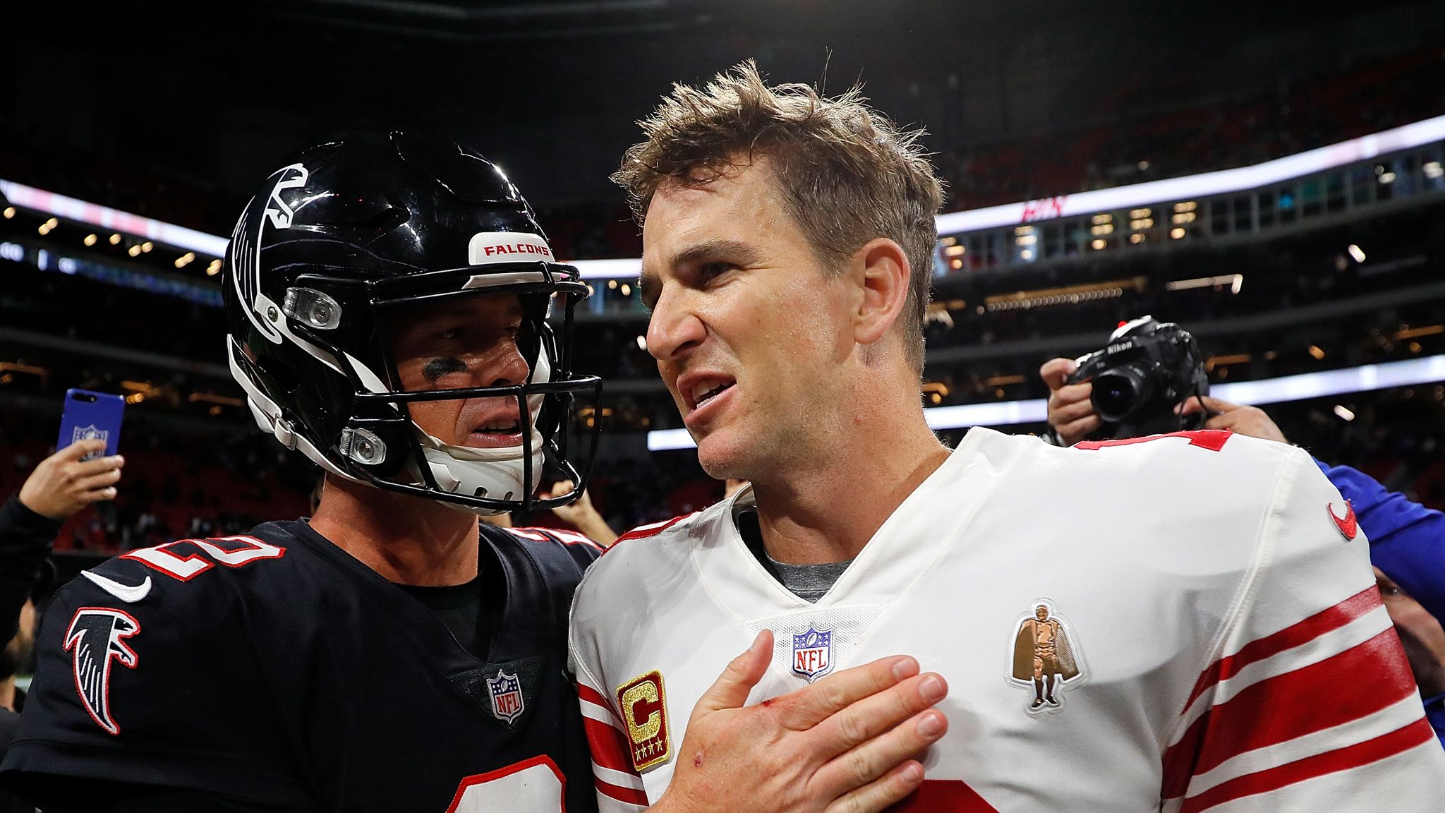 Matt Ryan throws for 379 yards, Falcons beat Giants 23-20