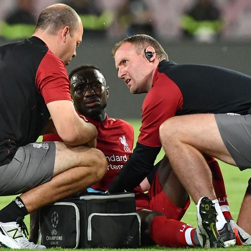 Keita stretchered off against Napoli