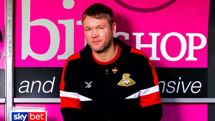 John Marquis and Grant McCann of Doncaster Rovers wins the Sky Bet League One Player and Manager of the Month award - Mandatory by-line: Robbie Stephenson/JMP - 01/10/2018 - FOOTBALL - Keepmoat Stadium - Doncaster, England - Sky Bet Player and Manager of the Month Award