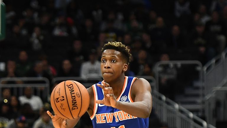 Frank Ntilikina was the Knicks&#39; first-round pick in the 2018 Draft