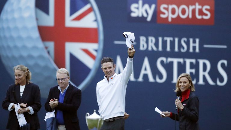 Justin Rose was delighted to hose the Sky Sports British Masters