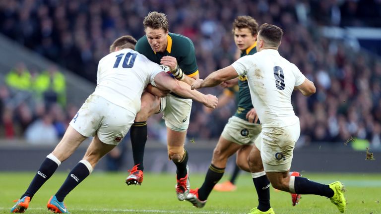 South Africa again prevailed over England at Twickenham four years ago