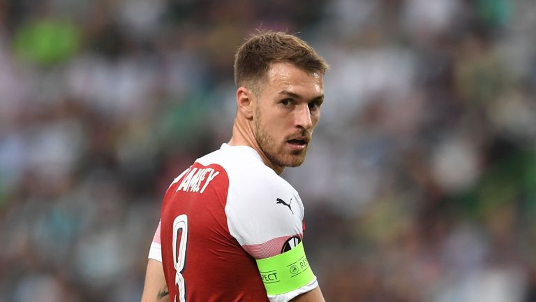  during the UEFA Europa League Group E match between Sporting CP and Arsenal at Estadio Jose Alvalade on October 25, 2018 in Lisbon, Portugal.