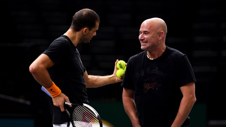 Grigor Dimitrov, Andre Agassi