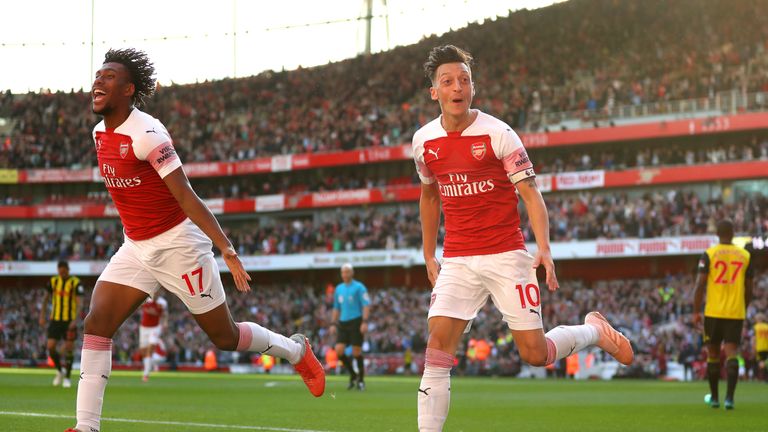 Alex Iwobi and Mesut Ozil have been impressing of late