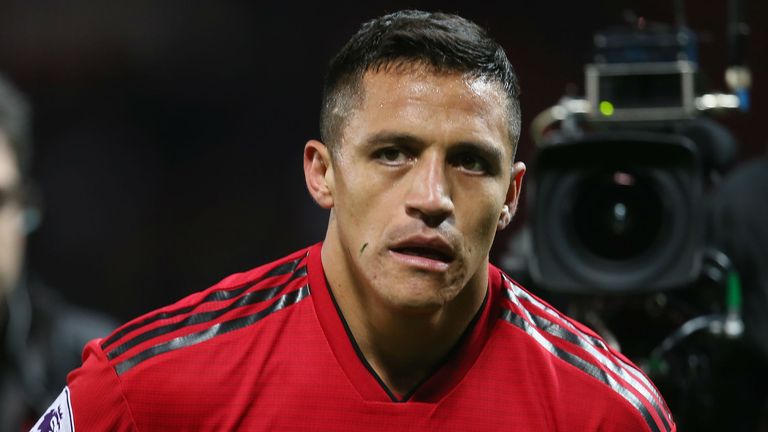 Manchester United&#39;s Alexis Sanchez comes on as substitute against Newcastle United