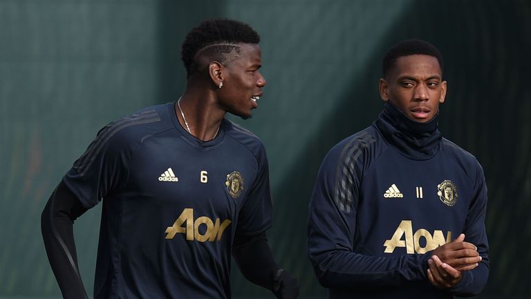 Anthony Martial, right, has been in fine form for United in the last two games