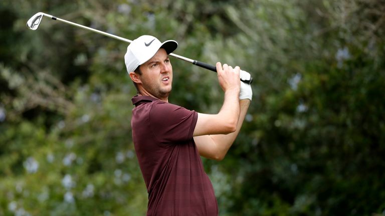 CADIZ, SPAIN - OCTOBER 20: Ashley Chesters of England plays his tee shot on the 2nd hole during the completion of the weather affected second round of the Andalucia Valderrama Masters at Real Club Valderrama on October 20, 2018 in Cadiz, Spain. (Photo by Luke Walker/Getty Images) *** Local Caption *** Ashley Chesters