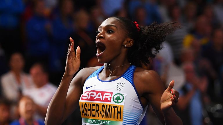 Dina Asher-Smith won three gold medals at the Athletics World Championships in Berlin