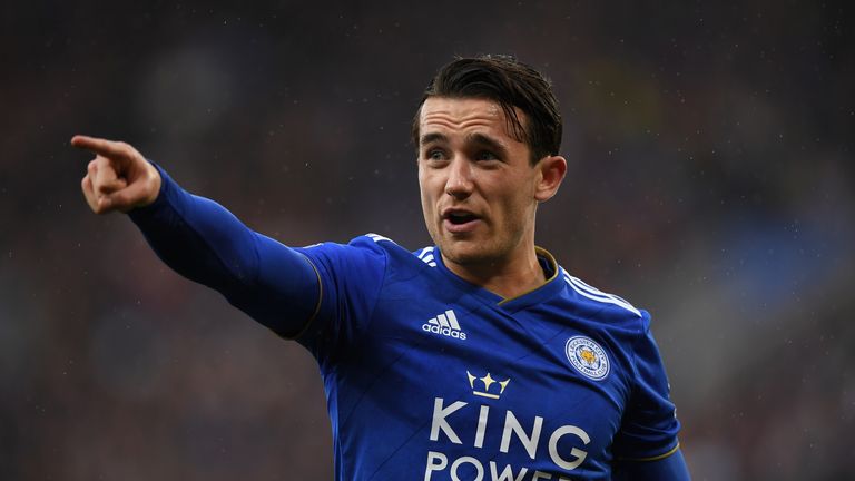 Ben Chilwell in action for Leicester City