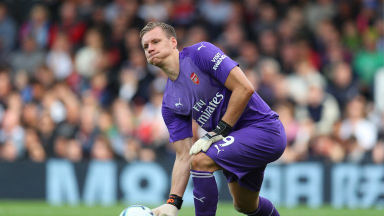 Arsenal's goalkeepers have been instructed to distribute the ball to their defenders this season