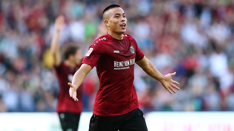 Bobby Wood scored twice as Hannover beat Stuttgart at the HDI-Arena