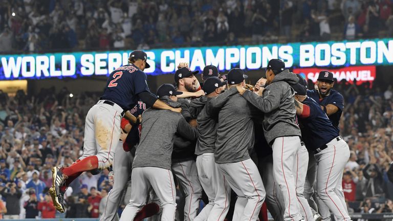 Red Sox celebrate World Series win