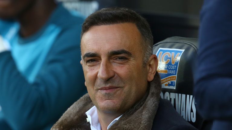 Carlos Carvalhal left Swansea in after the club's relegation