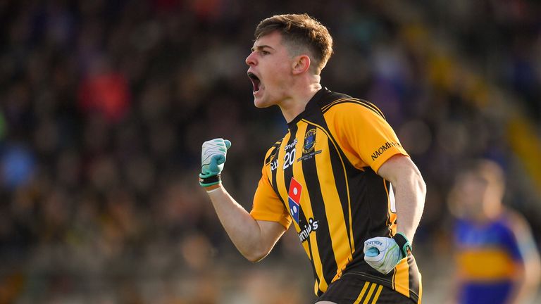 Cathal Lacey of St Peter's Dunboyne celebrates