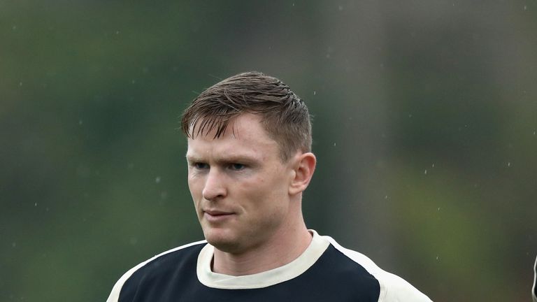 Chris Ashton trains with England in Portugal ahead of the autumn internationals