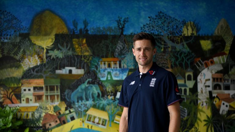 Chris Woakes of England poses for a portrait at the team hotel on October 6, 2018 in Colombo, .