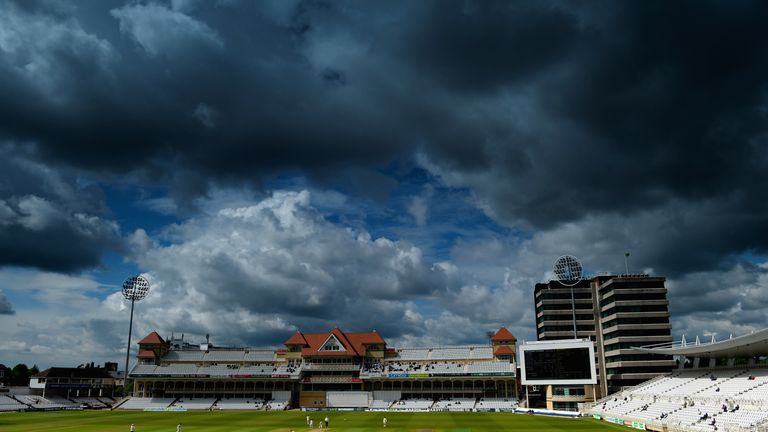 NOTTINGHAM, ENGLAND - MAY 12: during day two of the LV County Championship division one match between Nottinghamshire and Northamptonshire at Trent Bridge on May 12, 2014 in Nottingham, England. (Photo by Laurence Griffiths/Getty Images)
