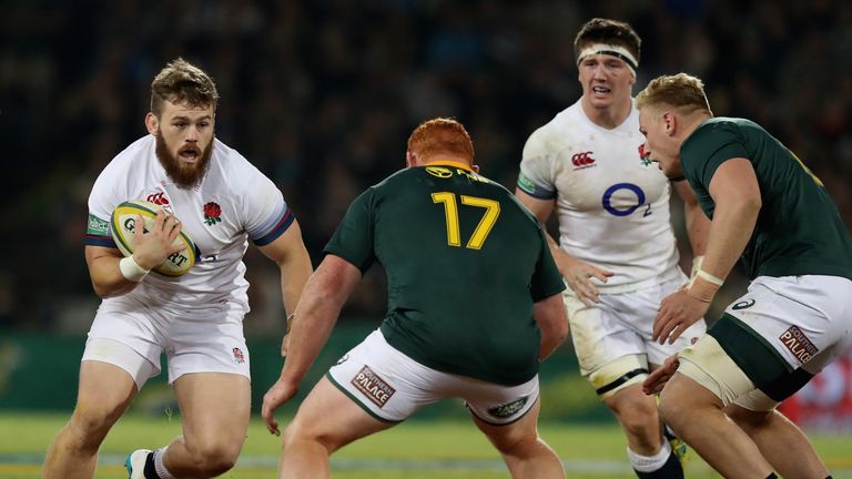 during the second test match between South Africa and England at Toyota Stadium on June 16, 2018 in Bloemfontein, South Africa.