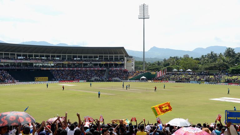 General view of Pallekele Cricket Stadium, Sri Lanka