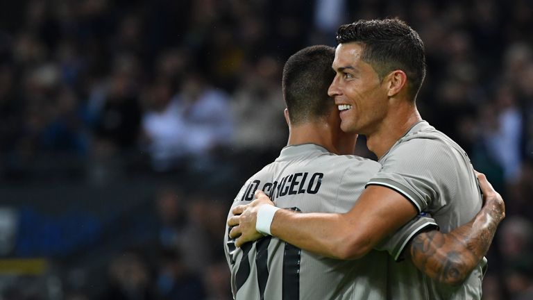 Cristiano Ronaldo during the Serie A match between Udinese and Juventus at Stadio Friuli on October 6, 2018 in Udine, Italy.